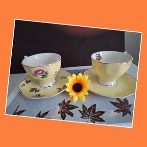 Brew to a tea teacup  floral set 2 New